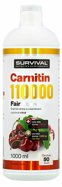 Survival Nutrition Carnitin 110000 Fair Power višeň 1000ml porovnat ceny