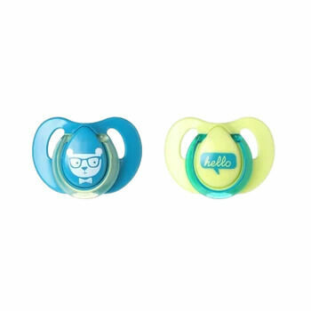 Tommee Tippee Šidítko Cherry latex 6-18m Basic 2ks porovnat ceny