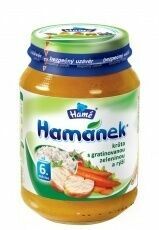 Hamánek krůta s gratinovanou zeleninou a rýží 190g porovnat ceny