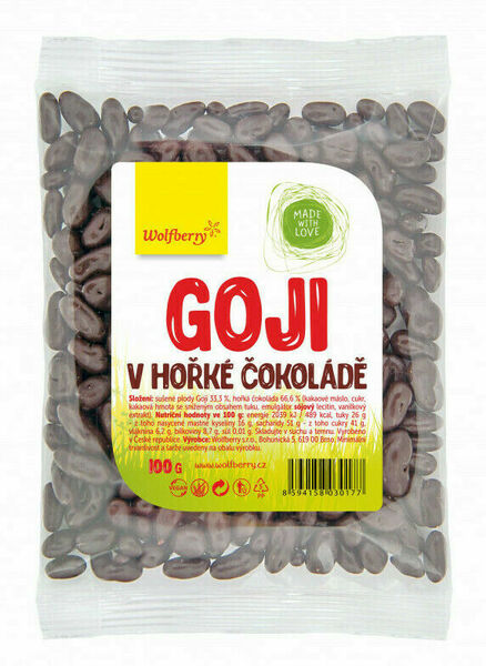 Wolfberry Goji v hořké čokoládě 100g porovnat ceny