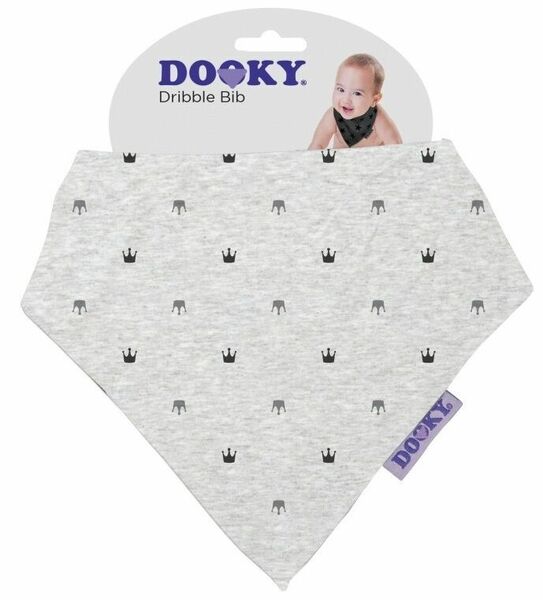 Dooky bryndáček Dribble Bib Light Grey Crowns porovnat ceny