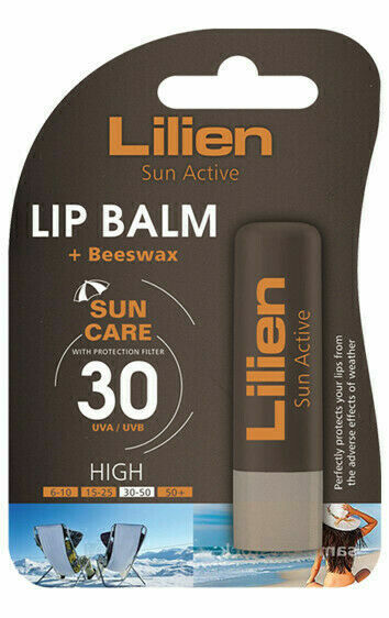 Lilien sun active lip balm SPF 30 4,5g porovnat ceny