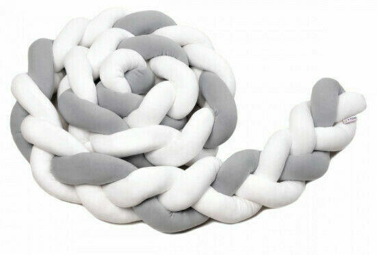 T-tomi  Pletený mantinel 180 cm, white + grey porovnat ceny
