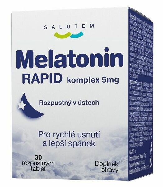 Salutem Pharma  Melatonin Rapid komplex 5mg ODT (pod jazyk) 30 tablet porovnat ceny