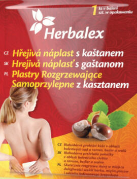 Herbalex Hřejivá náplast s kaštanem 1ks porovnat ceny