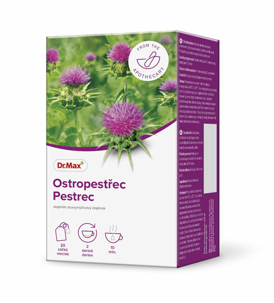 Dr.Max Ostropestřec bylinný čaj 20x1,5 g porovnat ceny