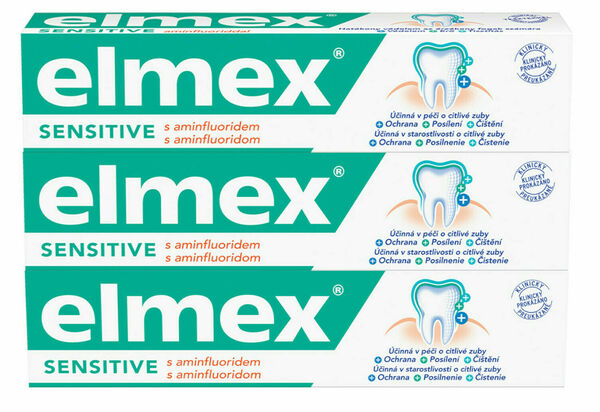 Elmex Zubní pasta pro citlivé zuby Sensitive 3x75ml porovnat ceny