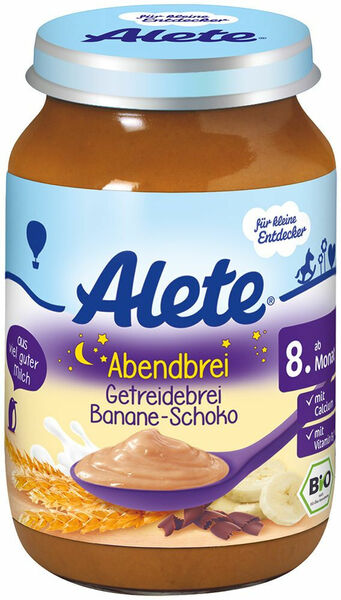 Alete BIO Příkrm kaše večerní obilná banán čoko 8m+ 190 g porovnat ceny