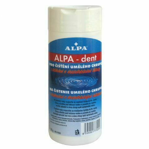 Alpa-dent pro čištění umělého chrupu 150g porovnat ceny