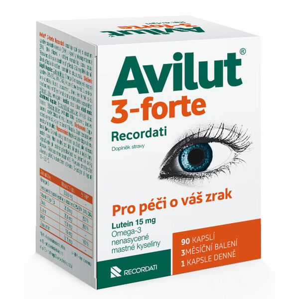 AVILUT 3-forte Recordati 90 kapslí porovnat ceny