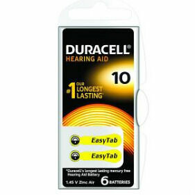 Duracell DA10 EasyTab baterie do naslouchadel 6ks porovnat ceny