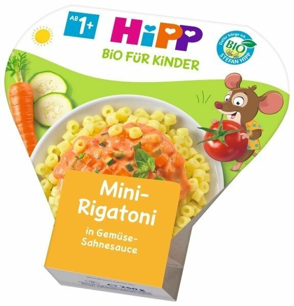 HiPP Mini-Rigatoni se zeleninou ve smetanové omáčce 250g porovnat ceny