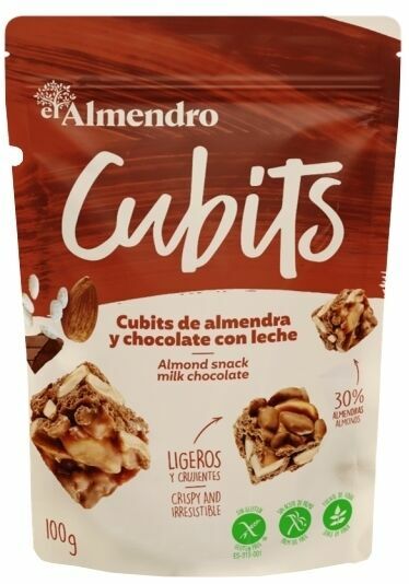 Almendro Cubits mandlové kostky s mléčnou čokoládou 100g porovnat ceny