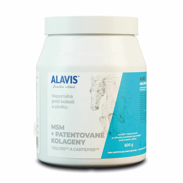 ALAVIS MSM + Patentované kolageny pro koně prášek 600 g porovnat ceny