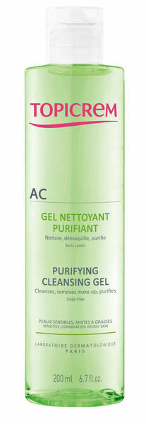 Topicrem AC hloubkově čistící gel 200ml porovnat ceny