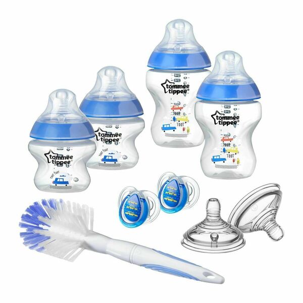 Tommee Tippee  Sada kojeneckých lahviček C2N s kartáčem modrá porovnat ceny