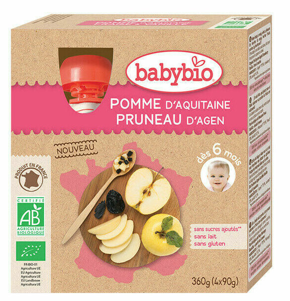 BABYBIO jablko švestka 4x90g porovnat ceny