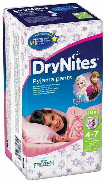 Huggies  Plenkové kalhotky Dry Nites pro děvčata s váhou 17-30kg 10ks porovnat ceny