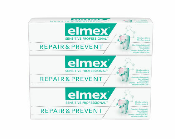 Elmex Zubní pasta Sensitive Professional Repair+Prevent 3x 75ml porovnat ceny
