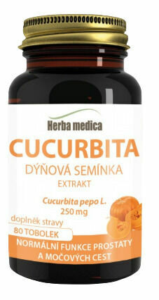 Herba medica Cucurbita Dýňová semínka extrakt 250mg, 80 měkkých tobolek porovnat ceny