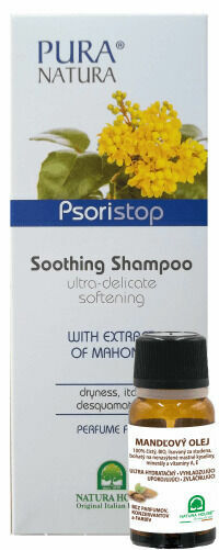 Natura House Psoristop šampon s extraktem z mahónie 250ml + Mandľový olej 10ml porovnat ceny