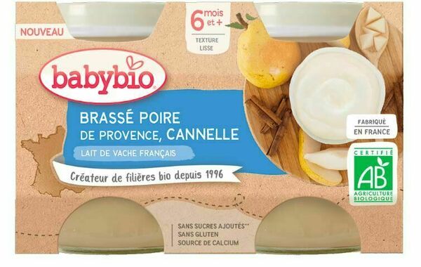 Babybio Brassé hruška skořice 2x130g porovnat ceny