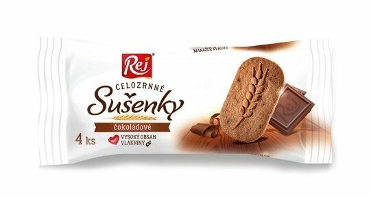 Rej  Sušenky celozrnné čokoládové 34g porovnat ceny