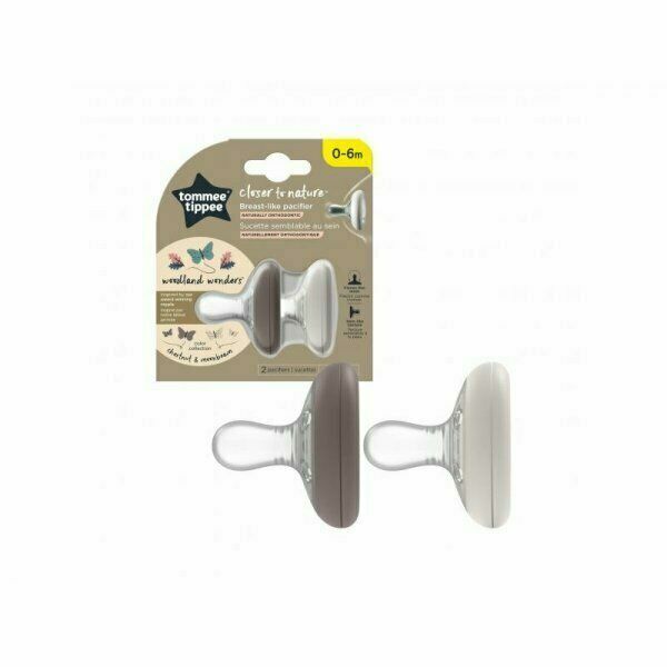 Tommee Tippee Šidítko silikon Natural Chestnut 2ks 0-6m porovnat ceny