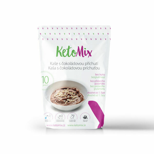 KETOMIX Proteinová kaše s čokoládovou příchutí 10 porcí porovnat ceny