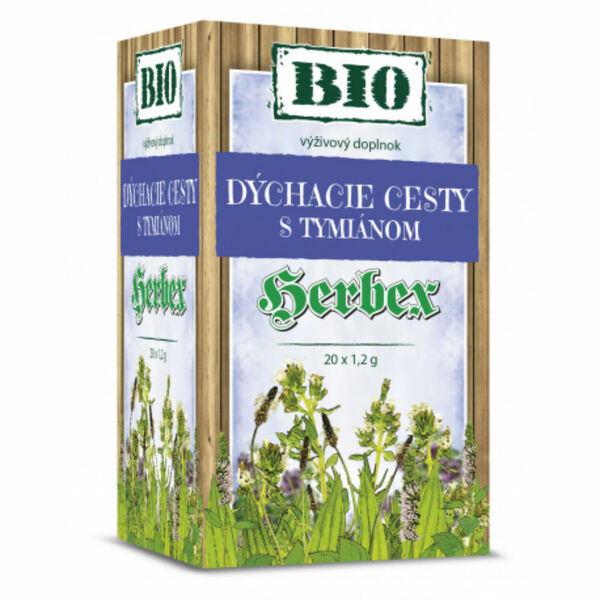 HERBEX Dýchací cesty s tymiánem 20 sáčků BIO porovnat ceny