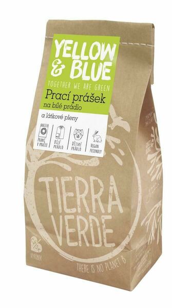 Yellow&Blue Prací prášek na bílé prádlo a látkové pleny, papírový sáček 850g porovnat ceny