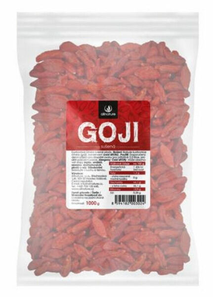 Allnature Goji sušené plody 1000g porovnat ceny
