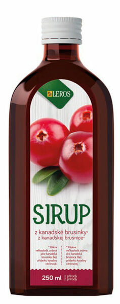 LEROS Sirup z kanadské brusinky 250ml porovnat ceny