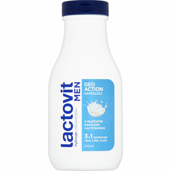 Lactovit Men DeoAction 3v1 sprchový gel 300ml porovnat ceny