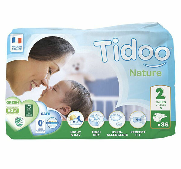 Tidoo 2 Mini 3-6 kg dětské plenky 36 ks porovnat ceny