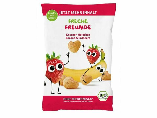 Freche Freunde  BIO Křupky Kukuřice, banán a jahoda 30g porovnat ceny