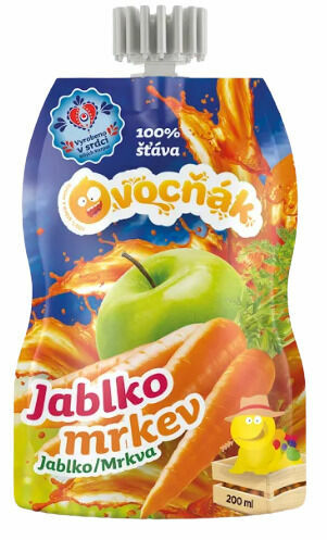 OVOCŇÁK MOŠT JABLKO-MRKEV 200ML porovnat ceny