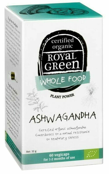Royal Green  Bio Ashwagandha 60 kapslí porovnat ceny