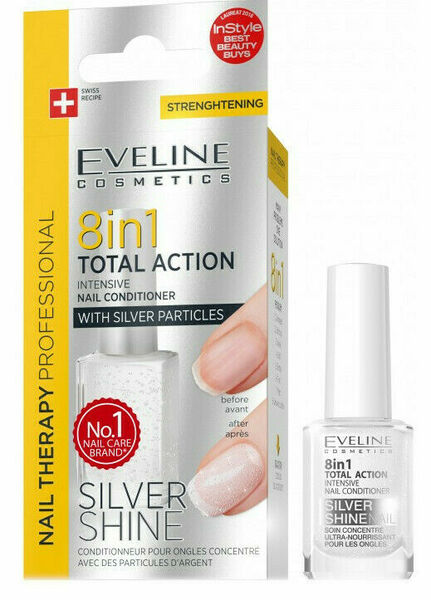 Eveline Cosmetics  Eveline Spa Nail Total 8v1 Silver 12ml porovnat ceny