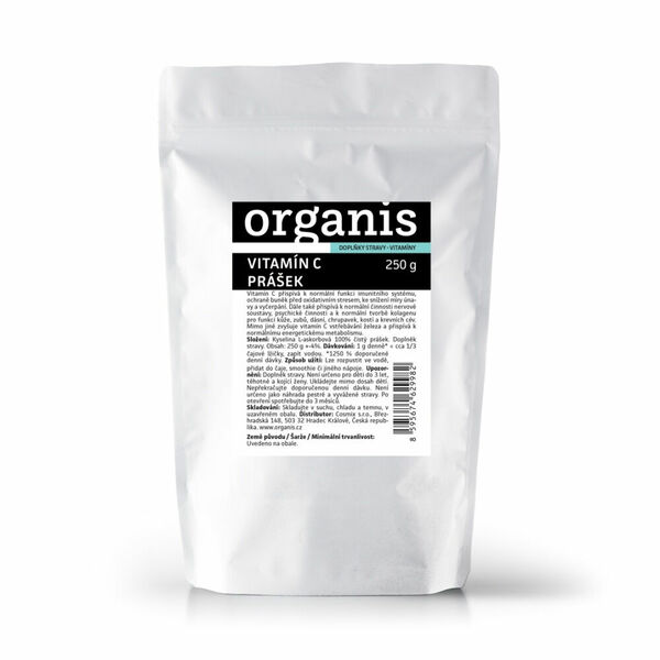 ORGANIS Vitamín C prášek 250 g PREMIUM porovnat ceny