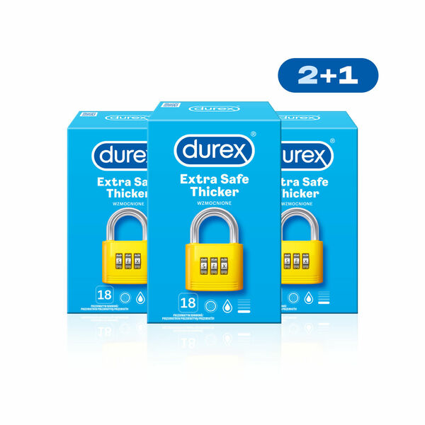 Durex Kondomy Extra Safe pack 54 ks (2+1) porovnat ceny