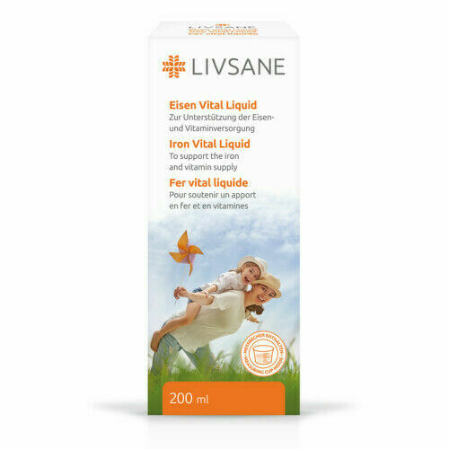 LIVSANE tekutá podpora vitality se železem 200 ml porovnat ceny