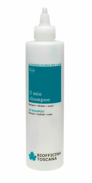 Biofficina Toscana My shampoo Tyrkysová lahvička pro přípravu vlastního šampónu 250 ml porovnání ceny