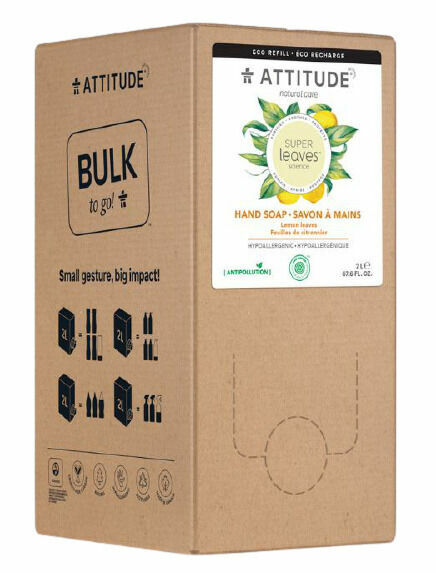 Attitude Přírodní mýdlo na ruce Super leaves s detoxikačním účinkem, citrusové listy náhradní kanystr 2l porovnat ceny