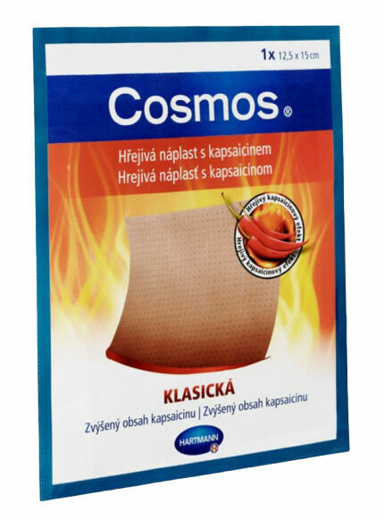 COSMOS hřejivá náplast s kapsaicinem klasická 12,5x15cm/1ks porovnat ceny