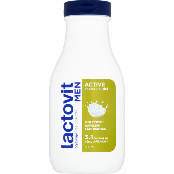 Lactovit Men Active 3v1 sprchový gel 300ml porovnat ceny