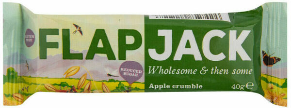 Wholebake Flapjack ovesný jablko se sníženým obsahem cukru bezlepkový 40g porovnat ceny