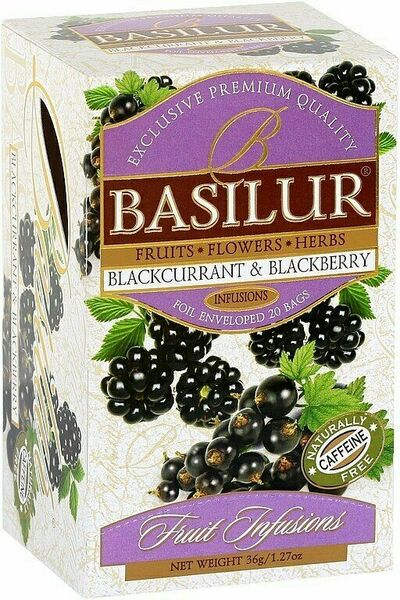 BASILUR Fruit Blackcurrant & Blackberry přebal 20x1,8g porovnat ceny