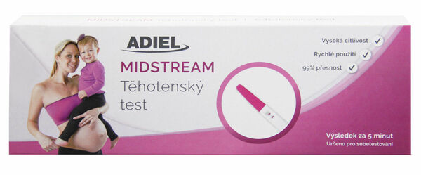ADIEL Midstream těhotenský test 3ks porovnat ceny