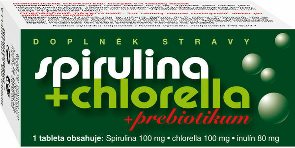 Naturvita Spirulina + Chlorella + Prebiotikum 90 tablet porovnat ceny